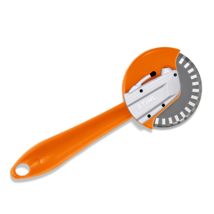 Cut-off machine pizza cutter